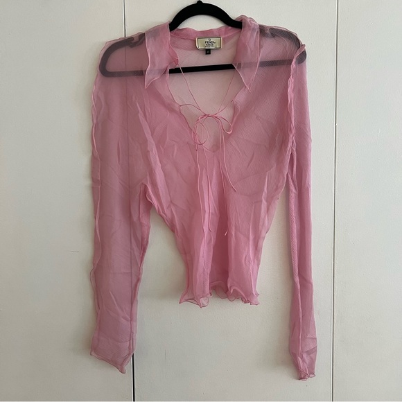 RARE Fendi S/S 2000 Pink Silk Chiffon Top! - Picture 3 of 8